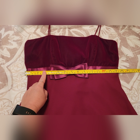 Velvet, Chiffon, & Satin Formal Gown - Picture 8 of 8